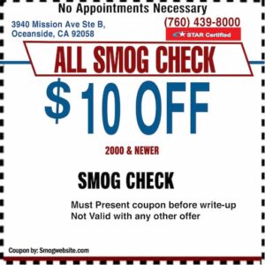 Smog Check Coupon Oceanside