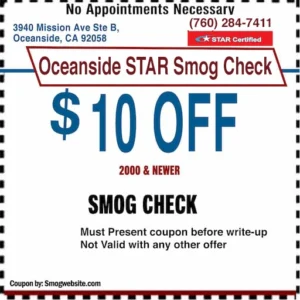 Smog Check Coupon Oceanside