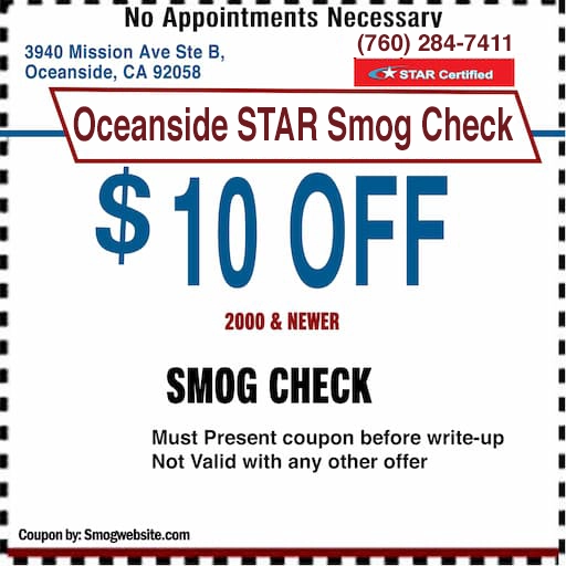 Smog Check Coupon Oceanside